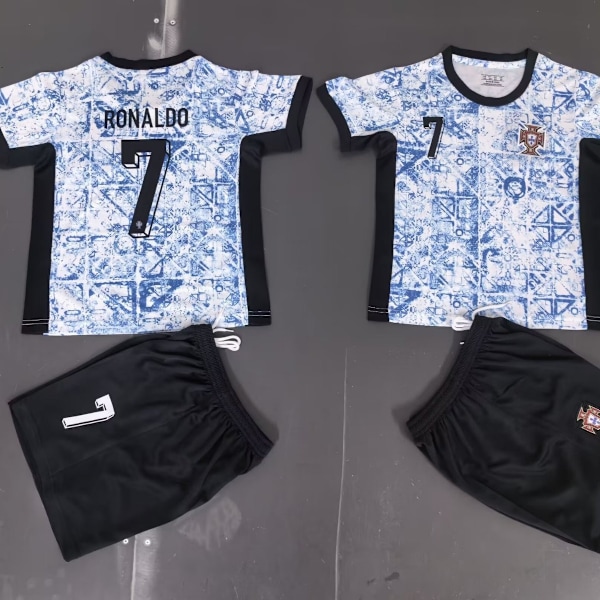 24-25 Portugal Borta 7 Ronaldo Fotbollströja Barn Jersey 14-30 Yards 16