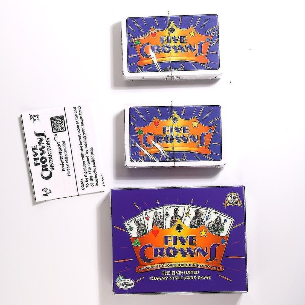Fem kroner kortspill Klassisk familiefest Rummy-stil Spill interaktive spill engelsk versjon Gratis frakt