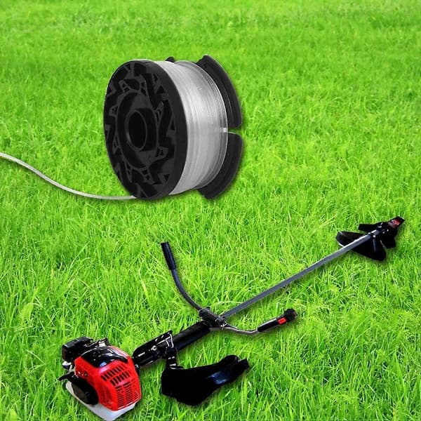 8 x trådspoler til Black+Decker gresstrimmer, nylontråder 9 m 1,6 mm tråddiameter med spoledeksel og fjær