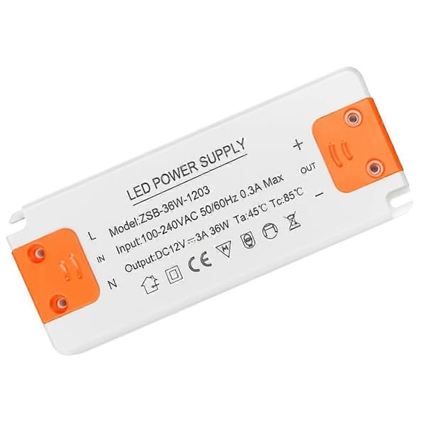 LED Transformer 12V Strømforsyning, Transformer 230V til 12V LED White