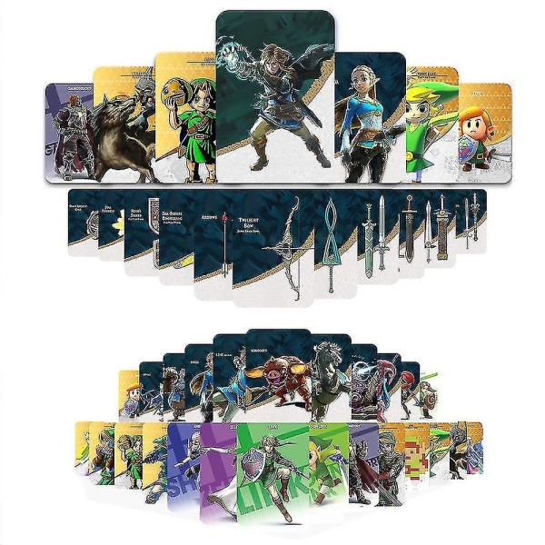 38 stk Nfc Amiibo-kort til The Legend Of Zelda Breath Of The Wild/tears Of the Kingdom Linkage-kort