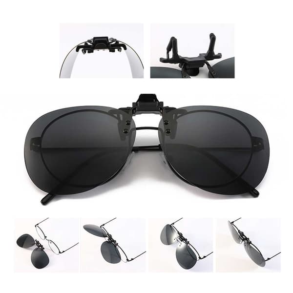 Clip-on Aviator Solbriller Pilotbriller Gule Nattsynsbriller gul yellow