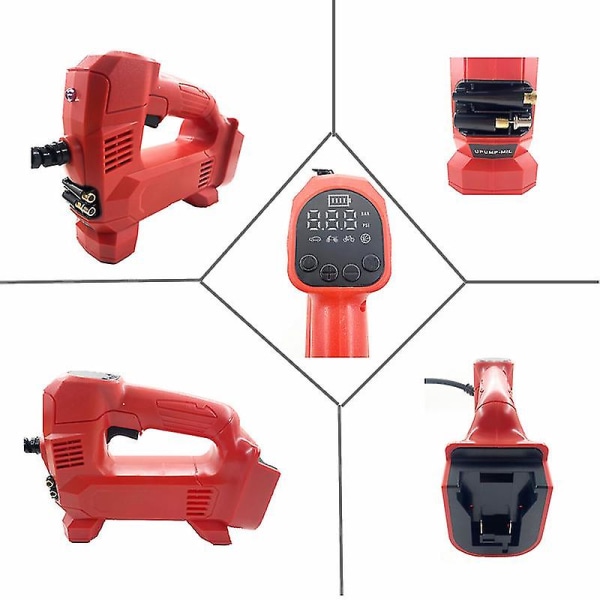 Til Milwaukee M 18 18v Batteri Trådløs Dæk Inflator Luftkompressor Digital Elektrisk Luftpumpe Digitalt Trykmåler LED Lys