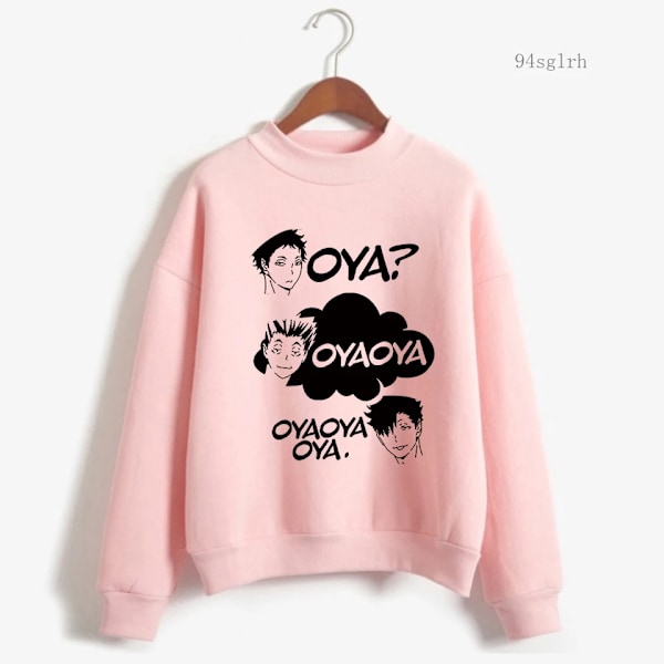 Anime Haikyuu Hoodie Top til mænd Harajuku Fashion Streetwear Kawaii Oya Graphic Crewneck Pullovers Unisex Sweatshirt Man 1131668 1131668 XL