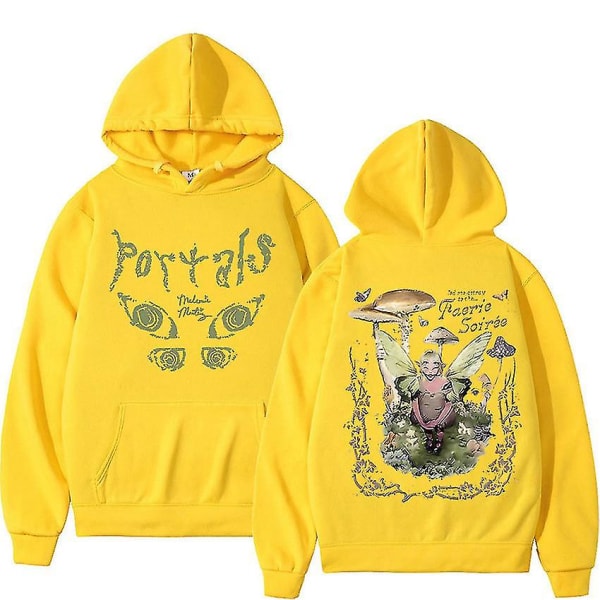 Ivan Singer Melanie Martinez Portals Musik Album Grafisk Hoodie Mænd T-shirt Top Yellow 3XL