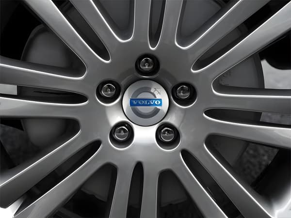 4-pack Volvo center caps - wheel logo 56 mm Svart