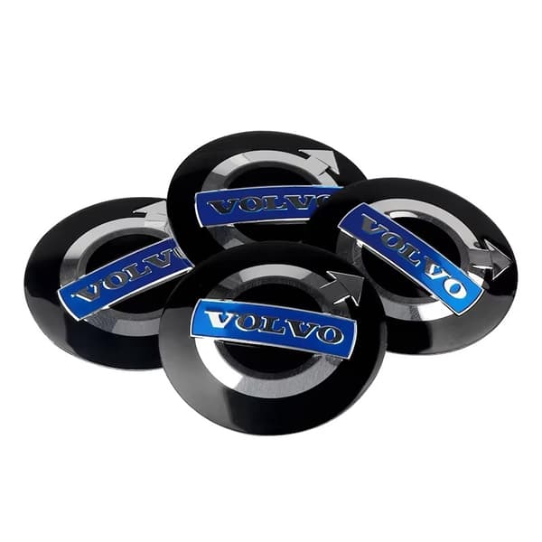 4-pak Volvo centerkapsler - hjullogo 56 mm