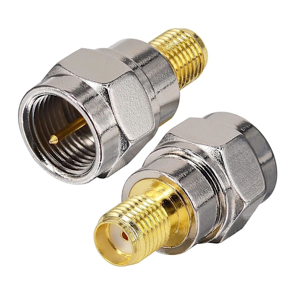 Han til SMA Hun Konnektor F til SMA Konnektor Stik Guldbelagt Messing Lige Koaksial RF Adapter Konnektor Tilbehør