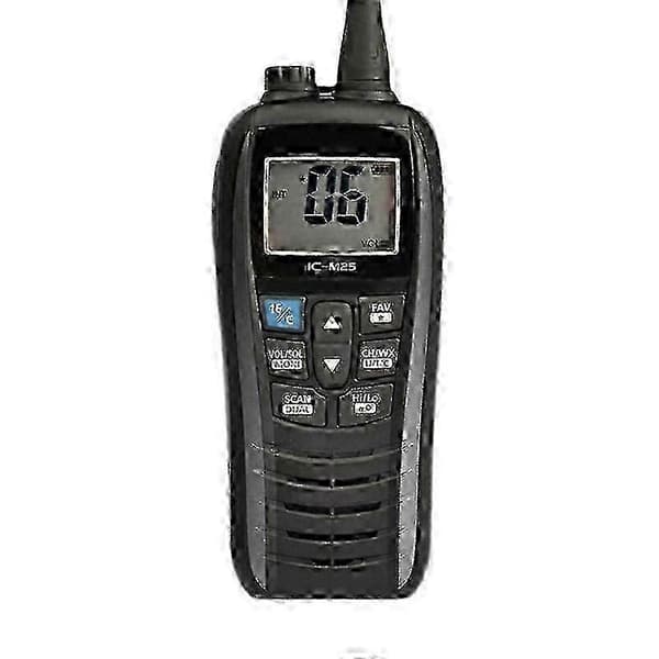Ic-m25 Vhf Marinradio Vanntett Sender/Mottaker Flyter I Vann, -svart-