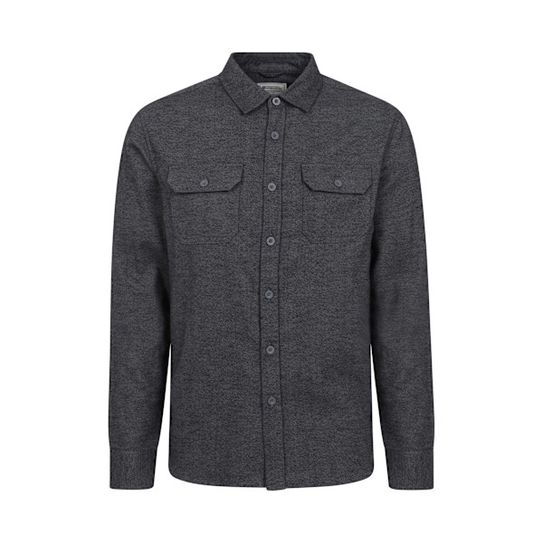 Mountain Warehouse Trace Flanellipaita Pitkähihainen Miehet XXL Tummanharmaa Dark Grey XXL