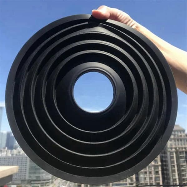 Til DSLR-kamera modlysblænde Anti-glas silikone modlysblænde Multifunktionel praktisk Mattebox, 70-90 mm Black