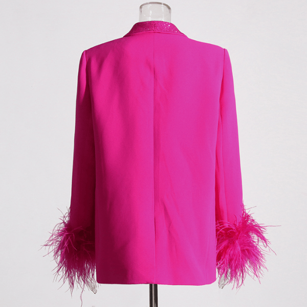 Dame Langermet Blazer Uformell Jakke L