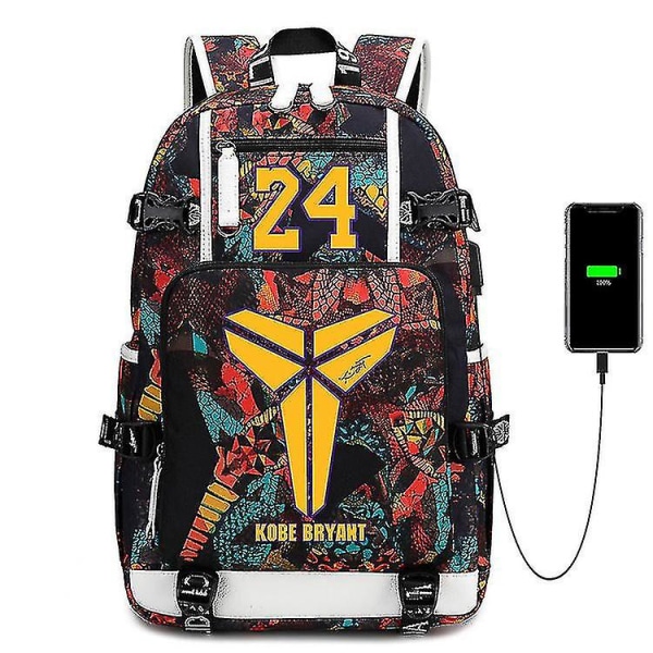 Kobe Black Mamba Basketbollryggsäck Minneshyllning 24 Multifunktionell Populär Reseryggsäck