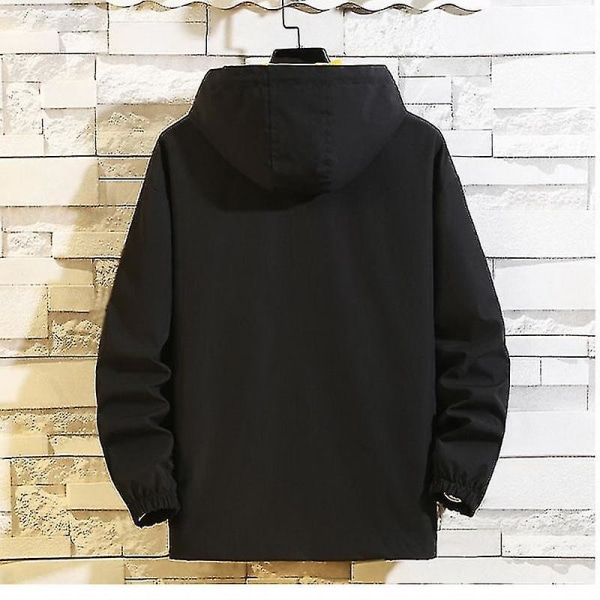 6xl 7xl 8xl Plus Size Herrjackor Vår Höst Casual Fashion Bomberjacka Män Överrock Basebolljackor Herrjacka Kappor COLOR black XL
