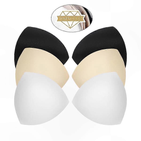 Trekantede Bralette Polstring Indsatser til Badetøj og BH'er med Push-Up Støtte 13.50X13.50X0.50CM