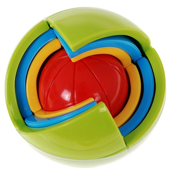 3D Spatial Puzzle Ball - 21 colorful interlocking pieces