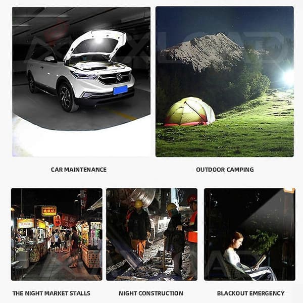 200000 LM LED Søgelys Spotlight USB Genopladelig Håndlygte Arbejdslys LampeCJY Large