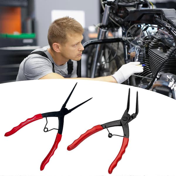 Profesjonell langneset låseringstang for vanskelig tilgjengelige steder, ergonomisk komforthåndtak 180 degree extension