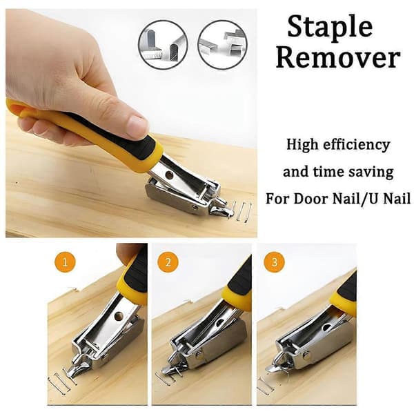 4 Pcs Staple Remover - Puller Nail Removal Tool Set Nail Pliers, Staple Remover, -Lifter, Fastener