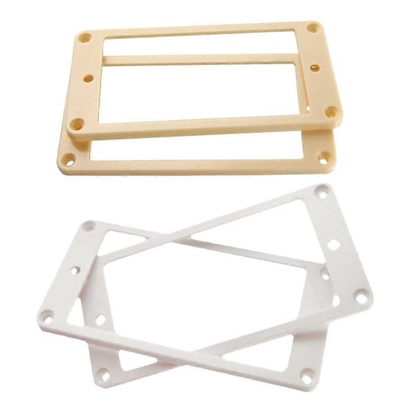2st vita platta Humbucker Pickup Rings Ram för Gibson Les Paul Gitarr White