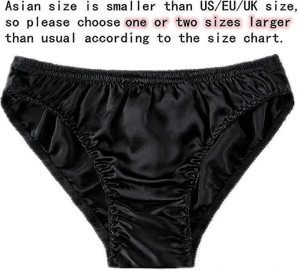 Herrsilketrosor Ren Silke Underkläder 100% Mullbär Stretch Midja Basic Briefs Mjuka S-3xlCJY L