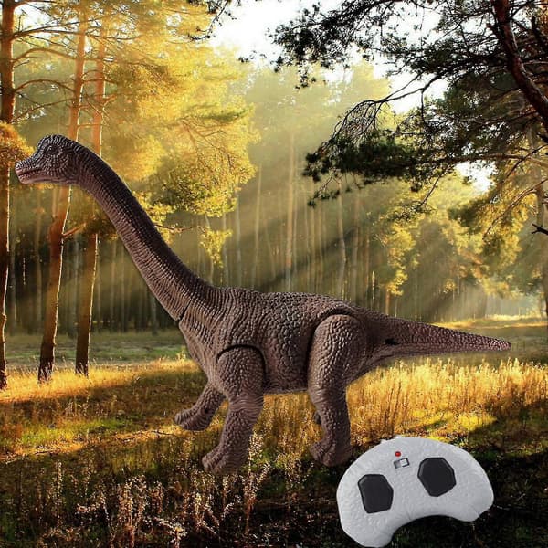 Realistisk Børne Rc Dinosaur Pædagogisk Brølende Lyde 360 Rotation Stunt Brachiosaurus Zekai Brachiosaurus