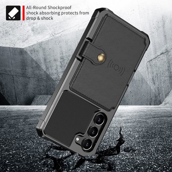 Samsung Galaxy S23 Cover med Magnetisk Tegnebog Sort 75