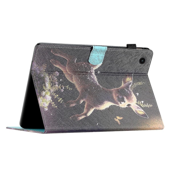För Samsung Galaxy Tab A8 10.5 X205/X200 skyddande case PU Läder Flip Cover Deer