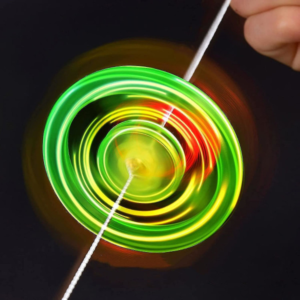 Svinghjul Spinning Toy Spinner Fidget Light Rainbow Lightshow Orbital Kids Flash Nyhet Barneleker Gave