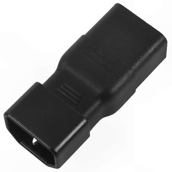C14 till C19 IEC Strömadapterkontakt för PDU- och UPS-system black