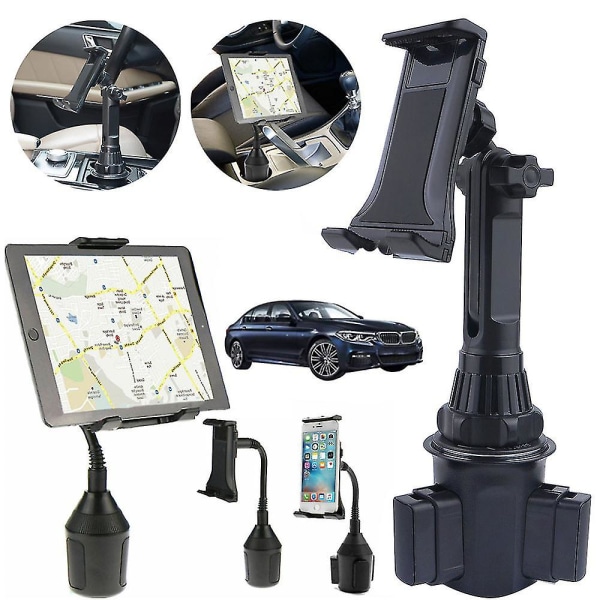 Car Car Cup Holder Tablet Mount, Adjustable Tablet And Smartphone Car Holder Cup Holder Phone Mount