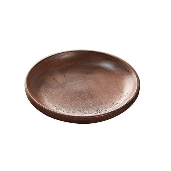 Allsidig servise, rund treplate som forbedrer enhver innredningsstil Brown Size 1