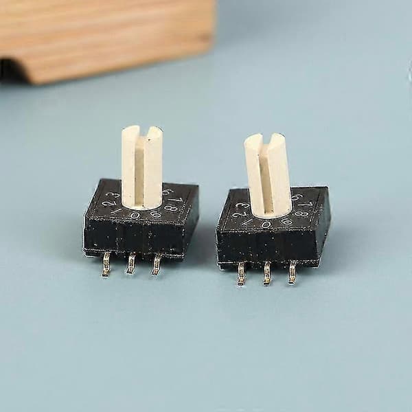 2-pack vridomkopplare med handtag, 10-läges 0-9 kodningspatch 3:3