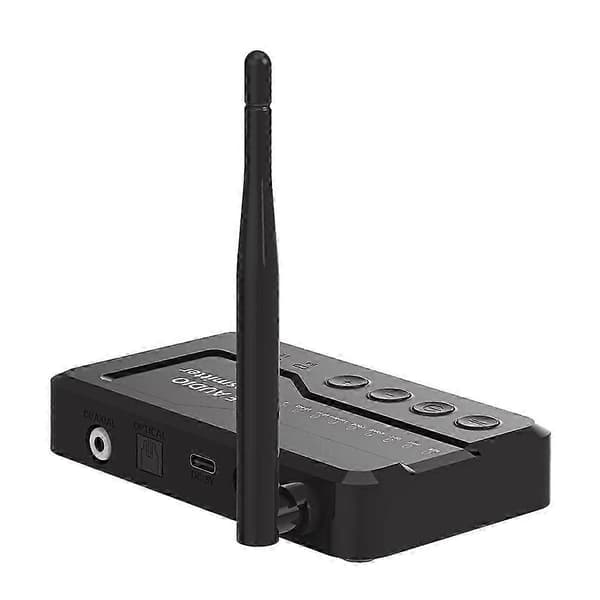 Auracast LC3 Bluetooth Audio Transmitter Adapter til TV Ga Version Black
