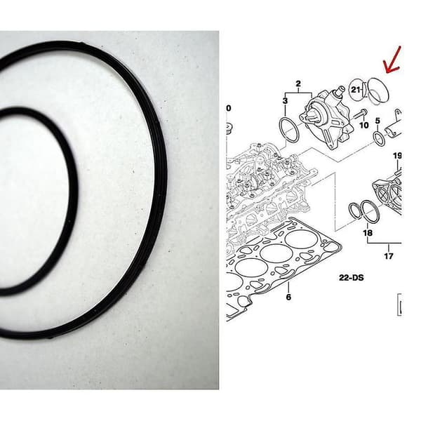 2 KPL Auton tyhjiöpumpun tiiviste 11667509080 BMW E81 E87 E46 E90 E91 E60 X3 black