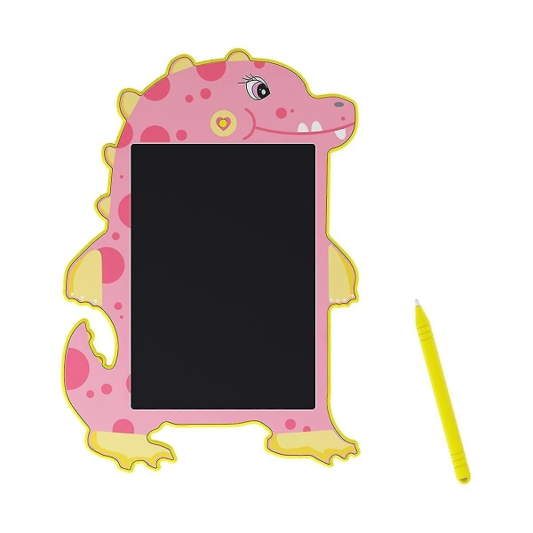 8,5 tuuman piirustuslauta vaaleanpunainen dinosauruslelu LCD-kirjoitustaululevy lapsille