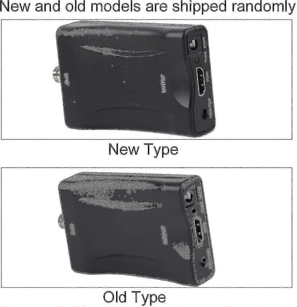 Koaksial til HDMI-adapter for TV-antenne, 1080p/720p HD-skjerm videoadapter, overvåkingsmonitor CJY