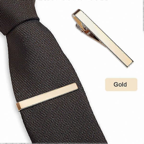 Slipsnålar i silver, guld och svart - 3-pack klassiska accessoarer för herrformella kläder