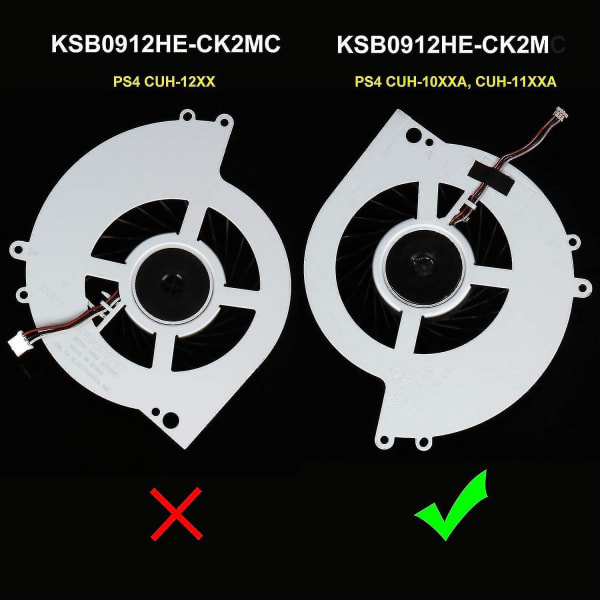 Ps4 køleblæser intern kølerudskiftning til Sony Playstation 4 spilkonsoller Cuh-1100a Cuh-1115a Cuh-1000a Ksb0912he Series reparationsværktøjssæt