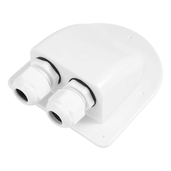 Takledning Inngangsboks Solcellepanel Kabel Bobil Campingvogn Båt-A White