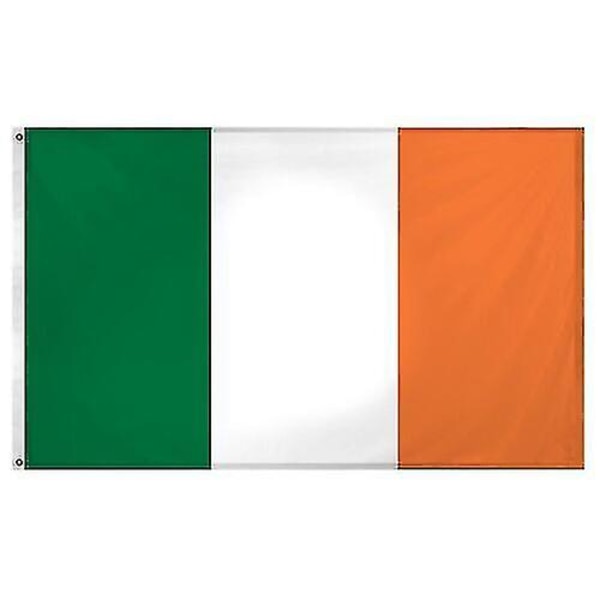 Stort irsk flagg Irland Republikk Dublin St Patrick Day Fotball Rugby Fan 5x3ft