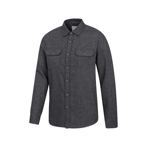 Mountain Warehouse Trace Flanellipaita Pitkähihainen Miehet XXL Tummanharmaa Dark Grey XXL