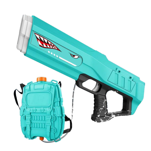Elektriske vandpistoler 2500CC højkapacitets automatiske vandsprøjtepistoler til børn, voksne, sprøjtepistoler legetøj op til 30 FT rækkevidde Blue