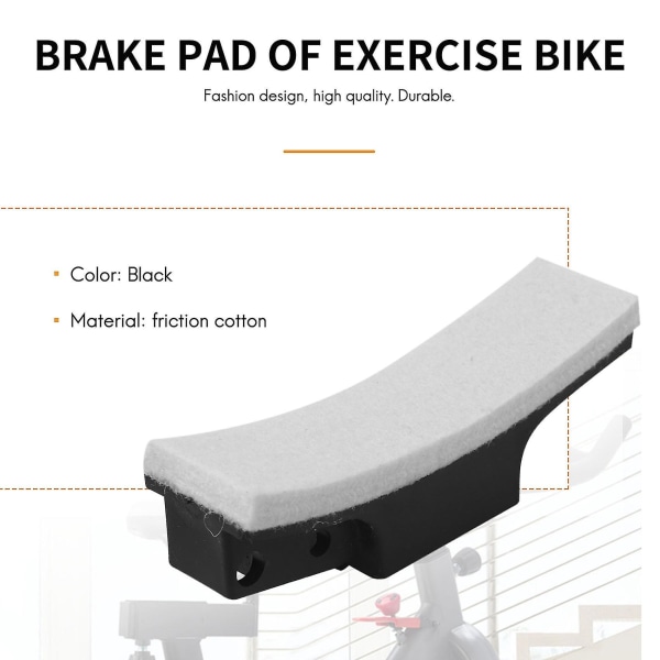 Treningssykkel bremseklosser Hårete Pad Kompatible Spinning Bike Bremseklosser