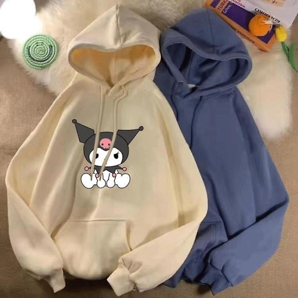 Sanrio Anime Cinnamoroll Kuromi My Melody Plysch Huvtröjor Kläder Pojkflicka Baby Tröjor Pullover Toppar Present 115-125CM KLOPP