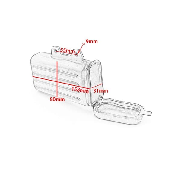 Motorcycle Toolbox, Storage Box for Suzuki DR250 Djebel TW200 TW225