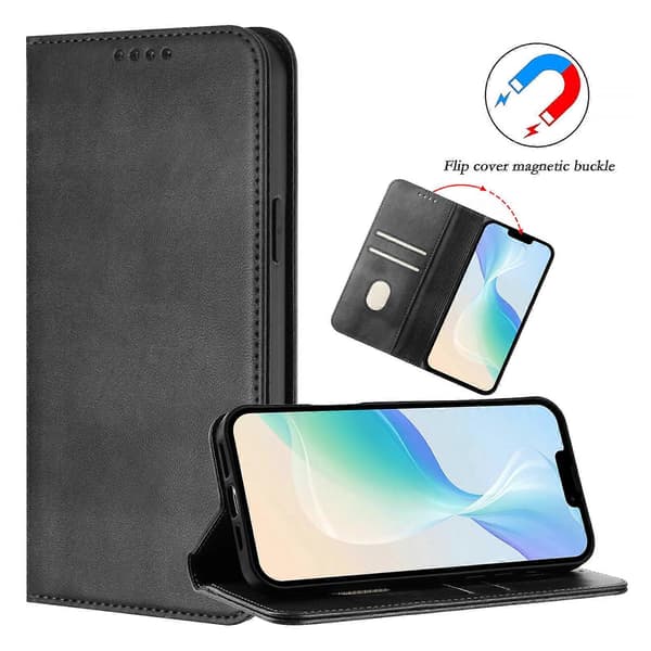 Kompatibel med Google Pixel 8 Pro Plånboksfodral Retro Textur RFID Läder Telefonfodral Black