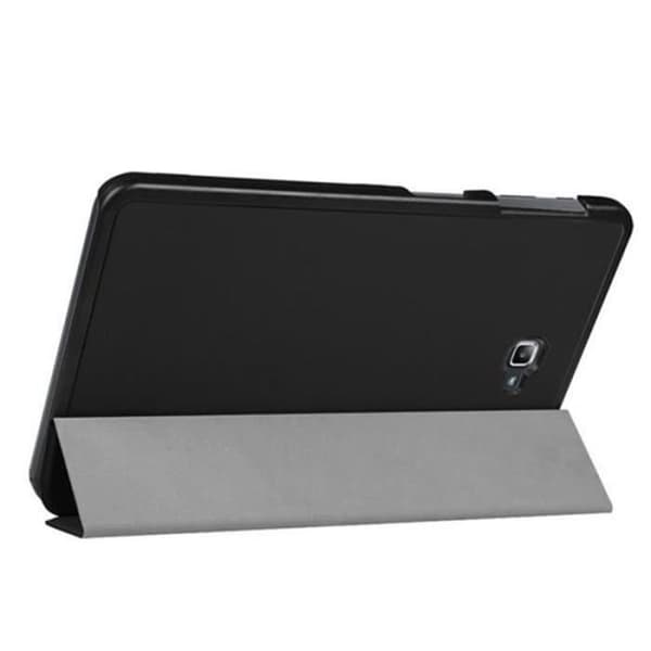 Etui - Samsung - Galaxy Tab A6 10.1 - PU Læder - Stødsikkert - Sort Svart
