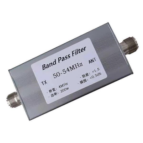 6m bånd 50-54MHz BPF-filter 200W - Høj ydeevne, lavt tab, holdbart
