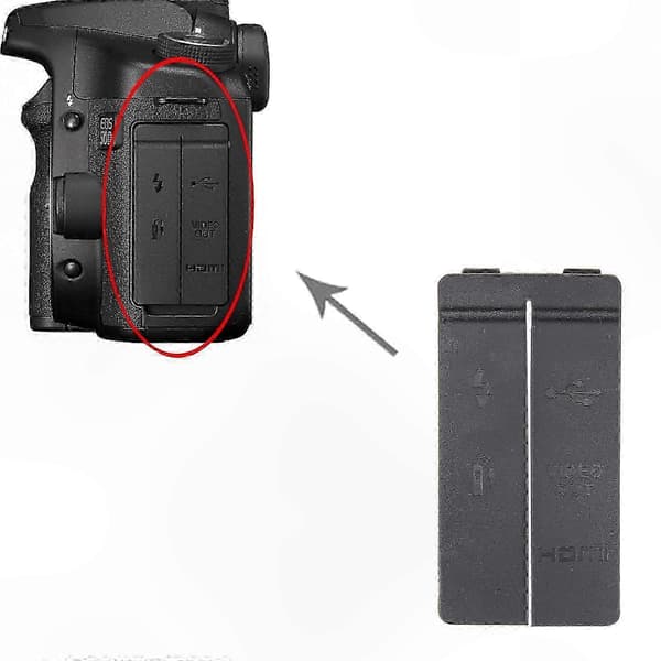 USB-portdeksel for 50D kamera reservedel